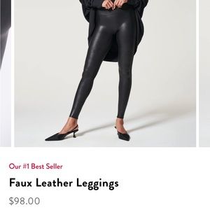 Spanx faux leather leggings